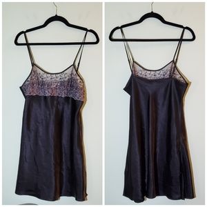 Fiorente Y2K Sexy Sleek Black Nightie Slip ~ From Europe